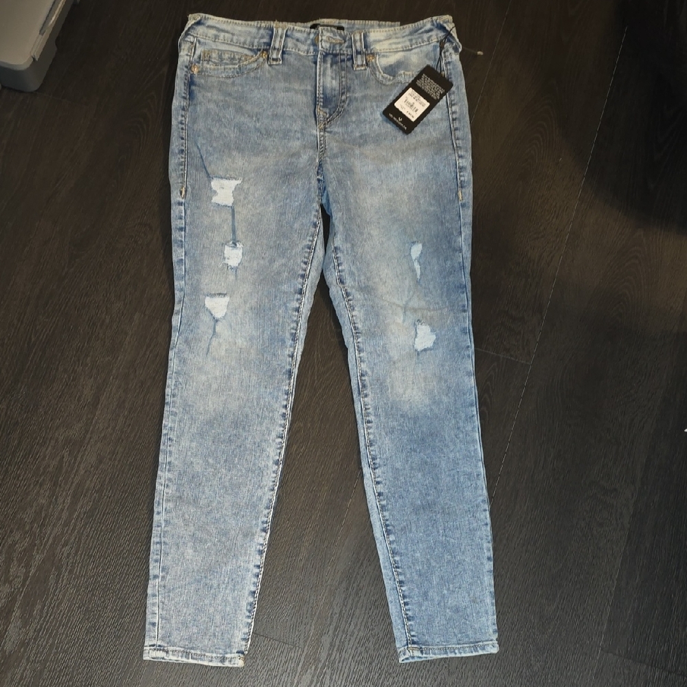 True Religion Faded Blue Skinny Jeans
